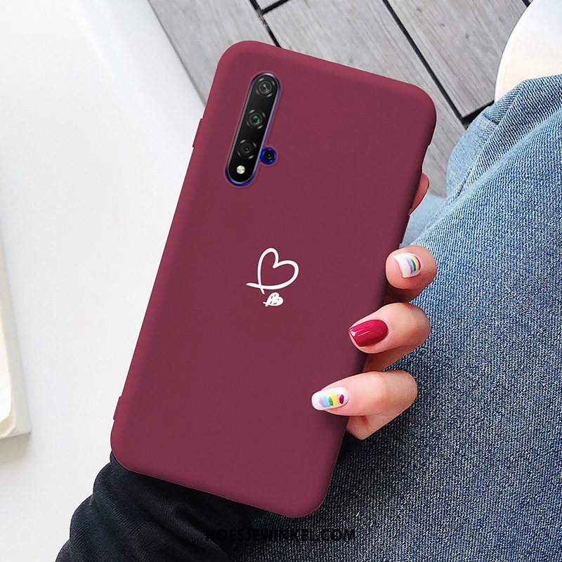 Honor 20 Hoesje Liefde Siliconen Net Red, Honor 20 Hoesje Anti-fall Bescherming