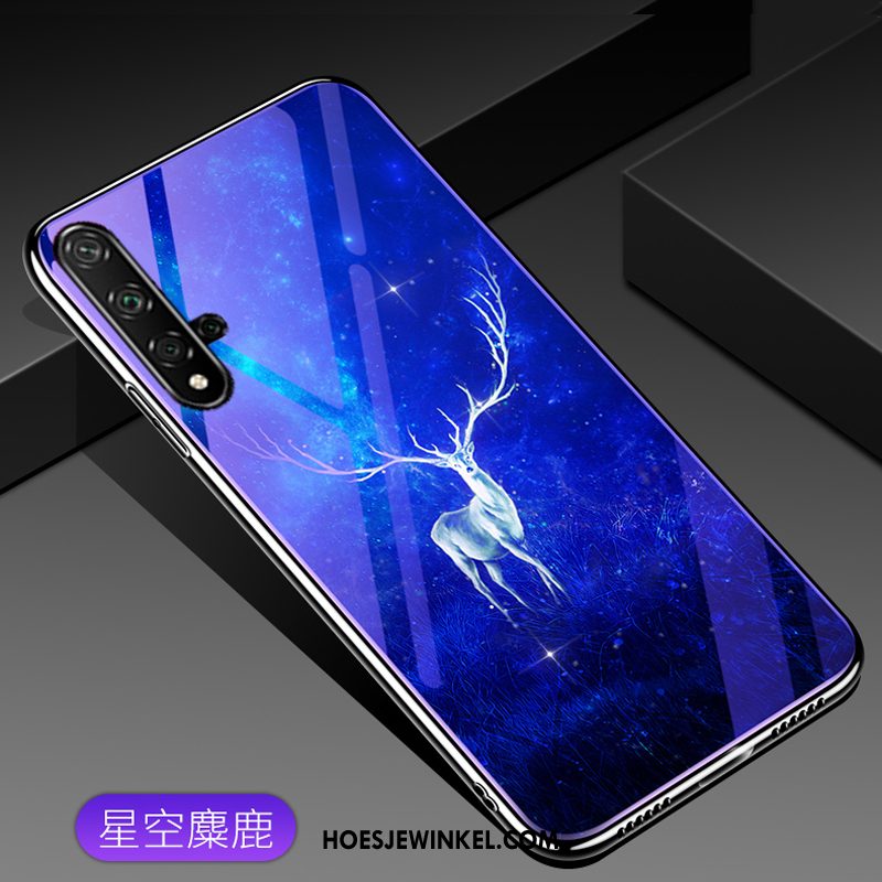 Honor 20 Hoesje Trend Persoonlijk Bescherming, Honor 20 Hoesje Glas Spotprent