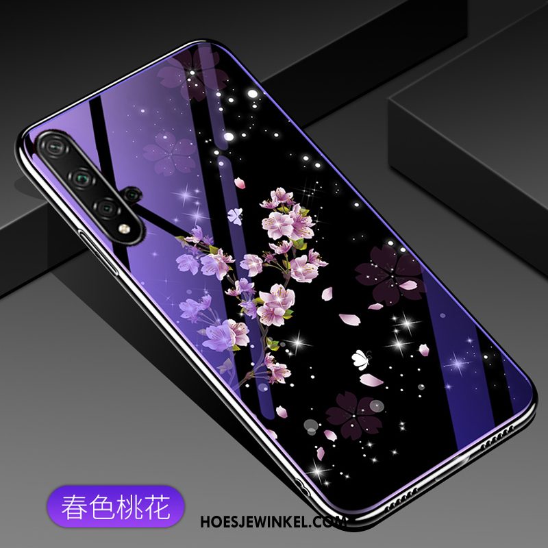 Honor 20 Hoesje Trend Persoonlijk Bescherming, Honor 20 Hoesje Glas Spotprent