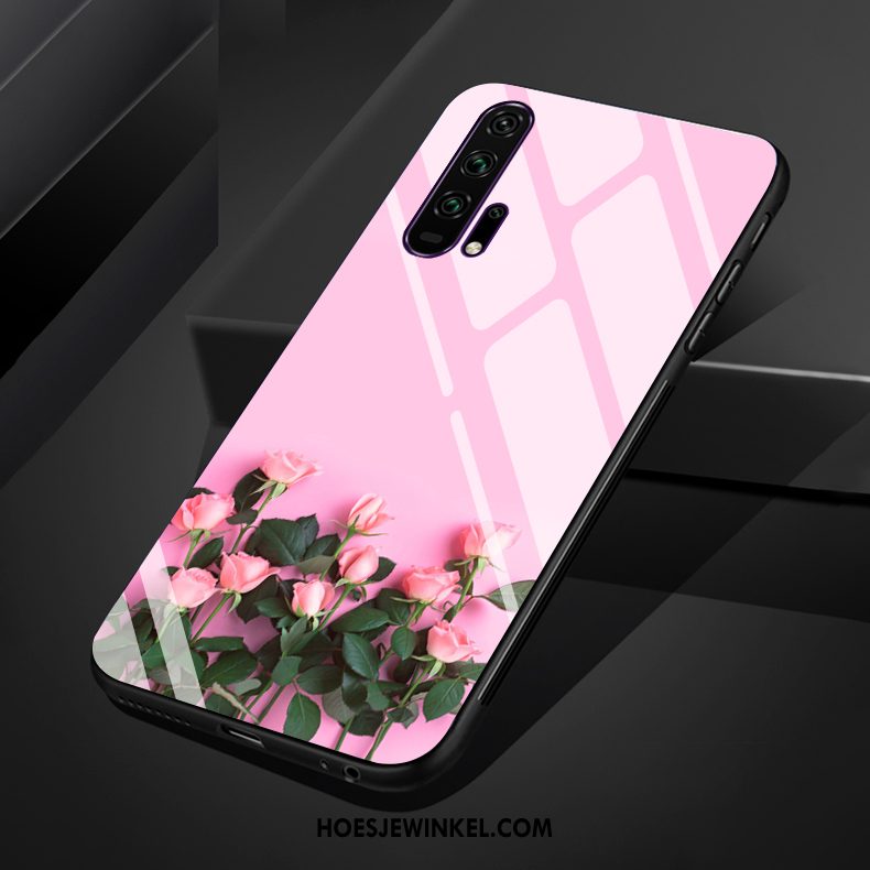 Honor 20 Pro Hoesje All Inclusive Hoes Kunst, Honor 20 Pro Hoesje Zacht Roze