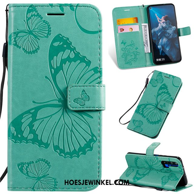 Honor 20 Pro Hoesje Bescherming Leren Etui Siliconen, Honor 20 Pro Hoesje All Inclusive Roze