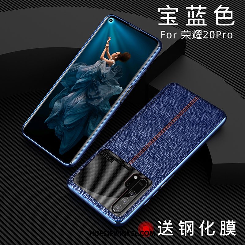 Honor 20 Pro Hoesje High End Kwaliteit Leer, Honor 20 Pro Hoesje Leren Etui Nieuw