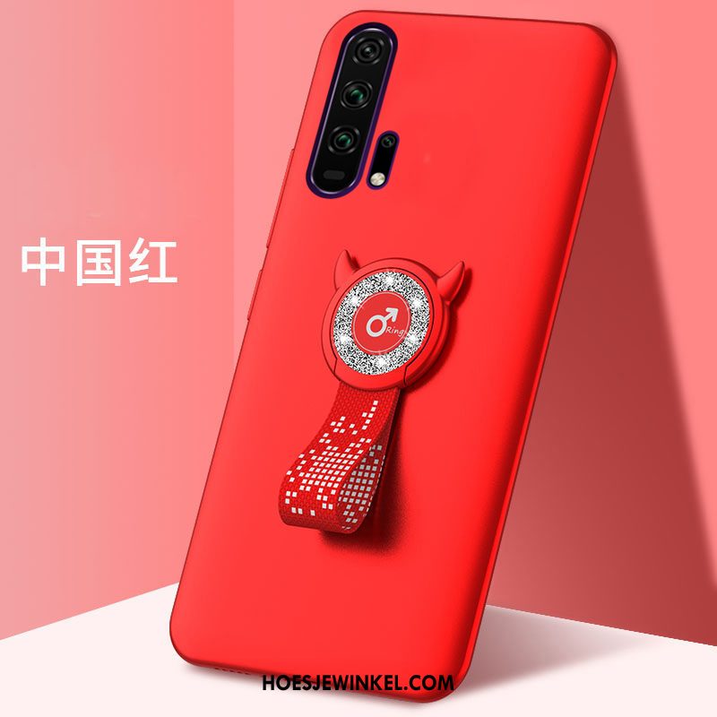 Honor 20 Pro Hoesje Mobiele Telefoon Anti-fall Schrobben, Honor 20 Pro Hoesje Bescherming Rood