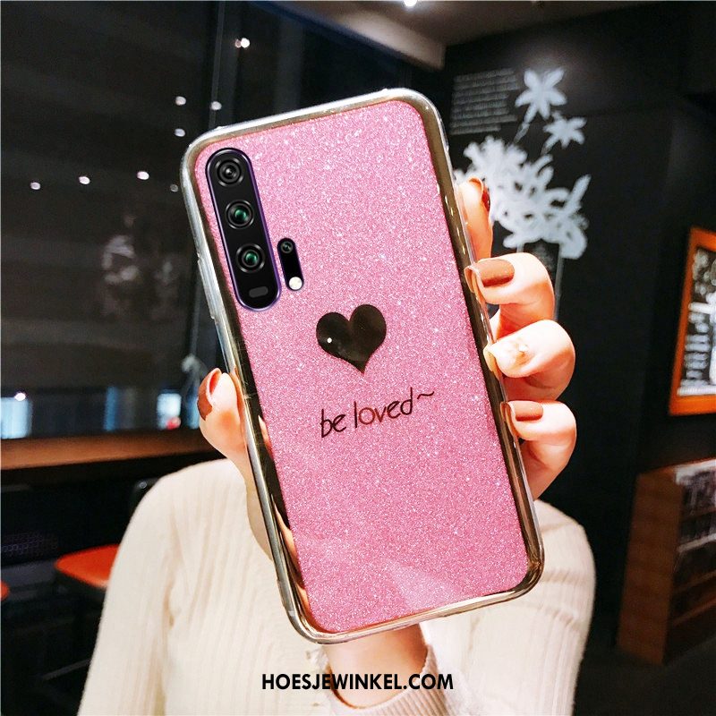 Honor 20 Pro Hoesje Mobiele Telefoon Goud Roze, Honor 20 Pro Hoesje Ring Plating