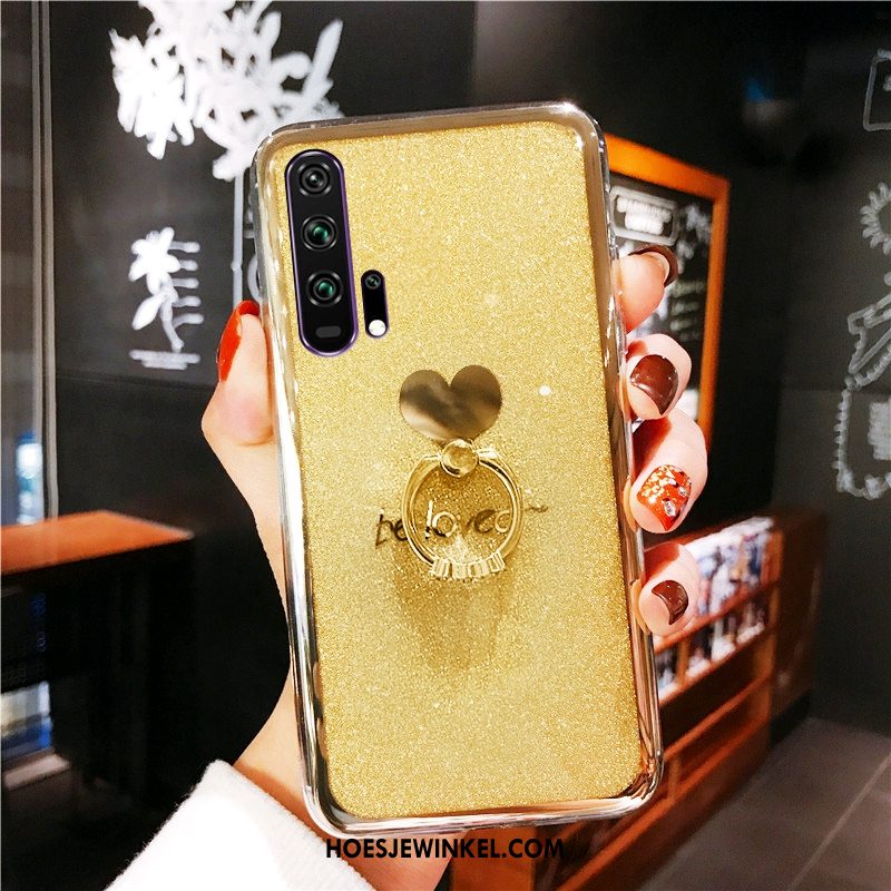 Honor 20 Pro Hoesje Mobiele Telefoon Goud Roze, Honor 20 Pro Hoesje Ring Plating