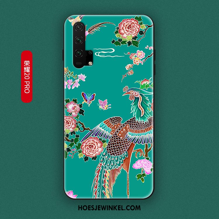 Honor 20 Pro Hoesje Net Red Geel Trendy Merk, Honor 20 Pro Hoesje Siliconen Hanger