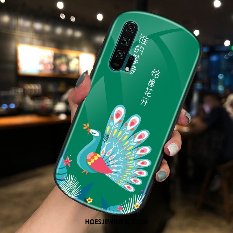 Honor 20 Pro Hoesje Persoonlijk Mooie Net Red, Honor 20 Pro Hoesje Rondje Groen