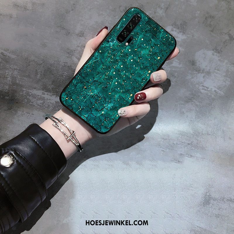 Honor 20 Pro Hoesje Schrobben Purper Siliconen, Honor 20 Pro Hoesje Bescherming Scheppend