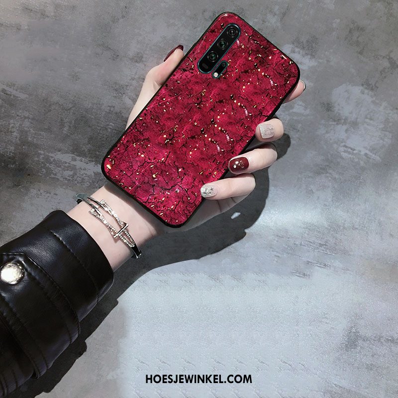 Honor 20 Pro Hoesje Schrobben Purper Siliconen, Honor 20 Pro Hoesje Bescherming Scheppend