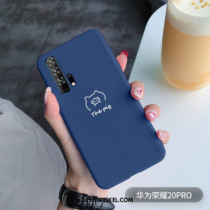 Honor 20 Pro Hoesje Zacht Net Red Trend, Honor 20 Pro Hoesje Konijn Siliconen Braun