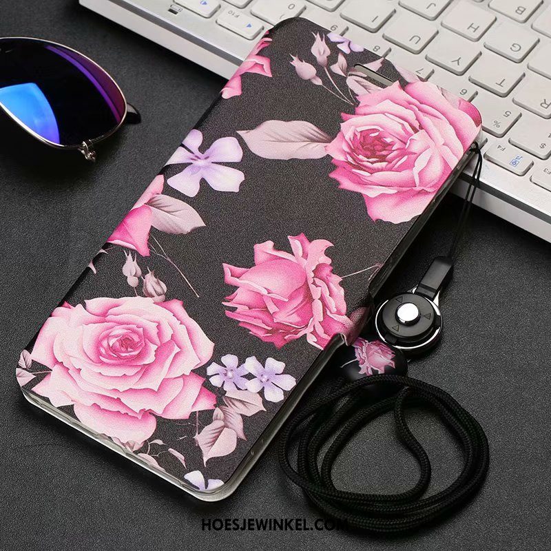 Honor 30 Hoesje All Inclusive Bescherming Leren Etui, Honor 30 Hoesje Spotprent Purper