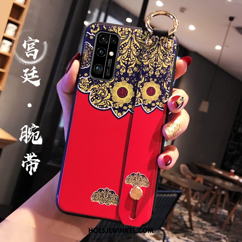 Honor 30 Hoesje Trend Rood Wind, Honor 30 Hoesje Anti-fall Hoes