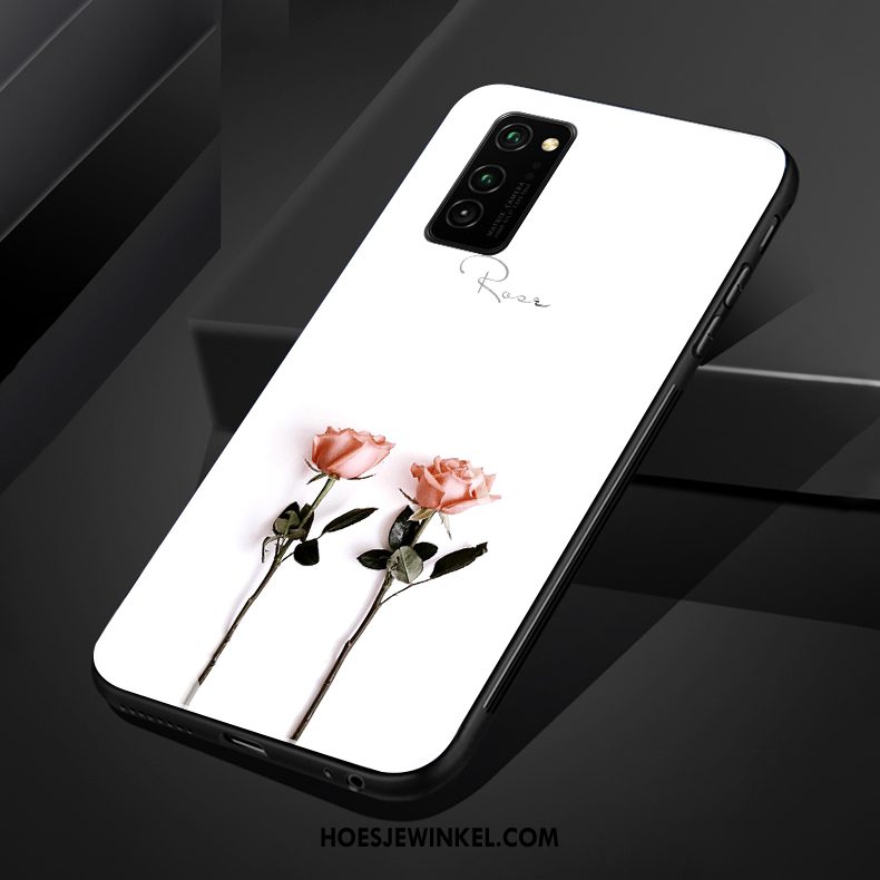 Honor 30 Pro Hoesje Glas Persoonlijk Roze, Honor 30 Pro Hoesje Zacht Siliconen