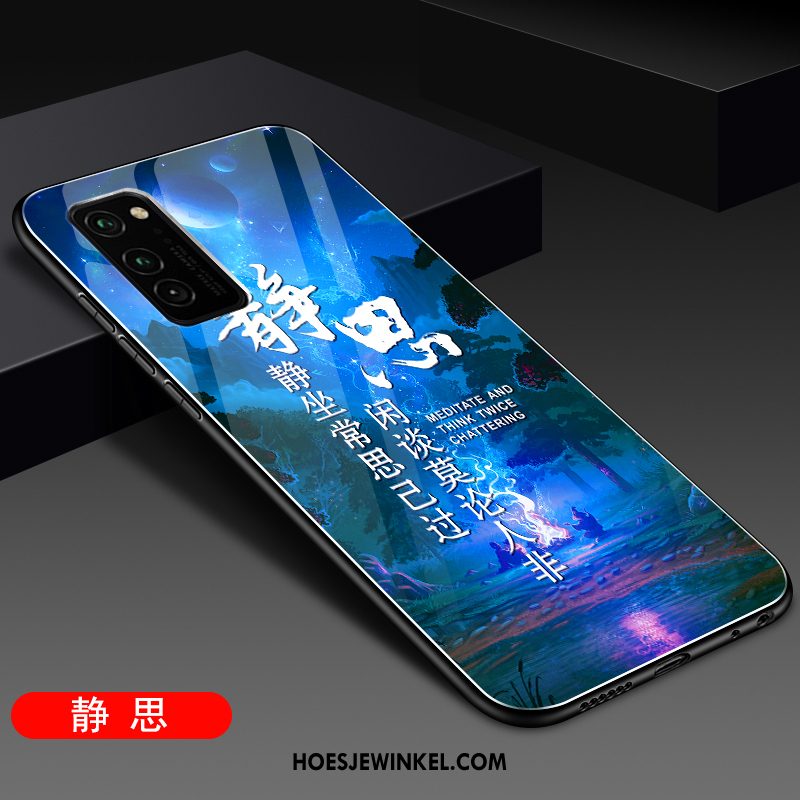 Honor 30 Pro Hoesje Mobiele Telefoon Blauw Hoge, Honor 30 Pro Hoesje Glas