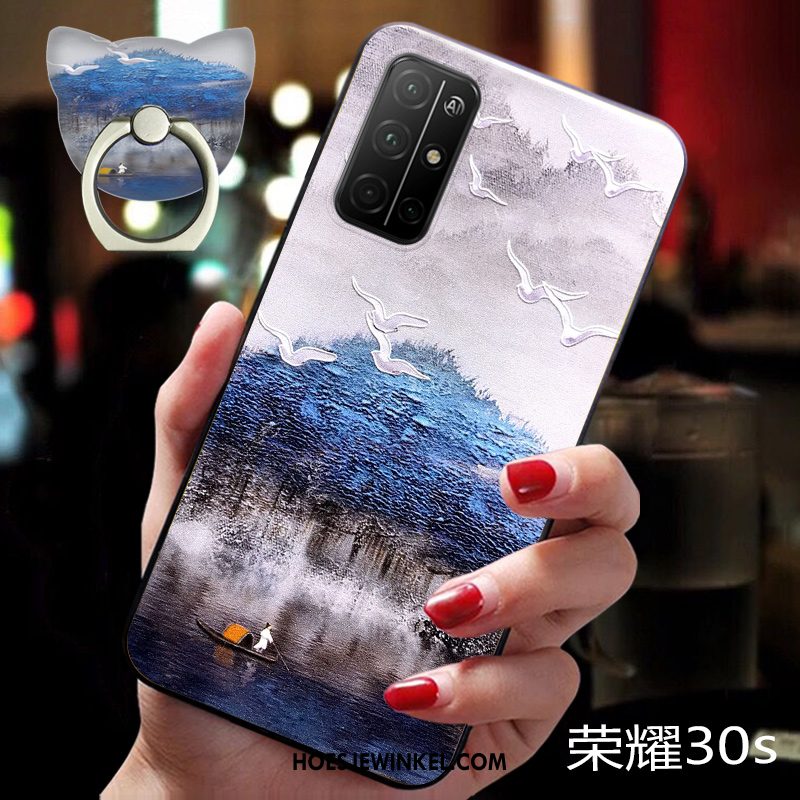 Honor 30s Hoesje Chinese Stijl Anti-fall All Inclusive, Honor 30s Hoesje Nieuw Schrobben