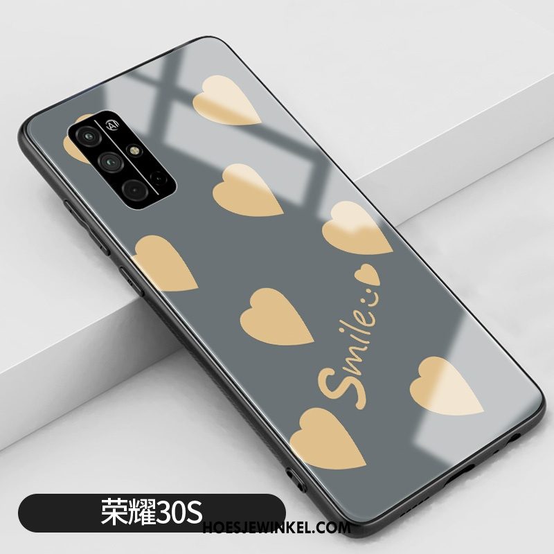 Honor 30s Hoesje Glas Mode Liefde, Honor 30s Hoesje Hoes Bescherming