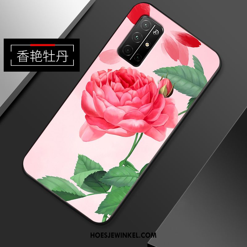 Honor 30s Hoesje Mobiele Telefoon Roze Siliconen, Honor 30s Hoesje Persoonlijk Bescherming