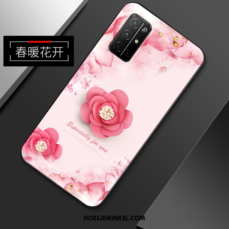 Honor 30s Hoesje Mobiele Telefoon Roze Siliconen, Honor 30s Hoesje Persoonlijk Bescherming