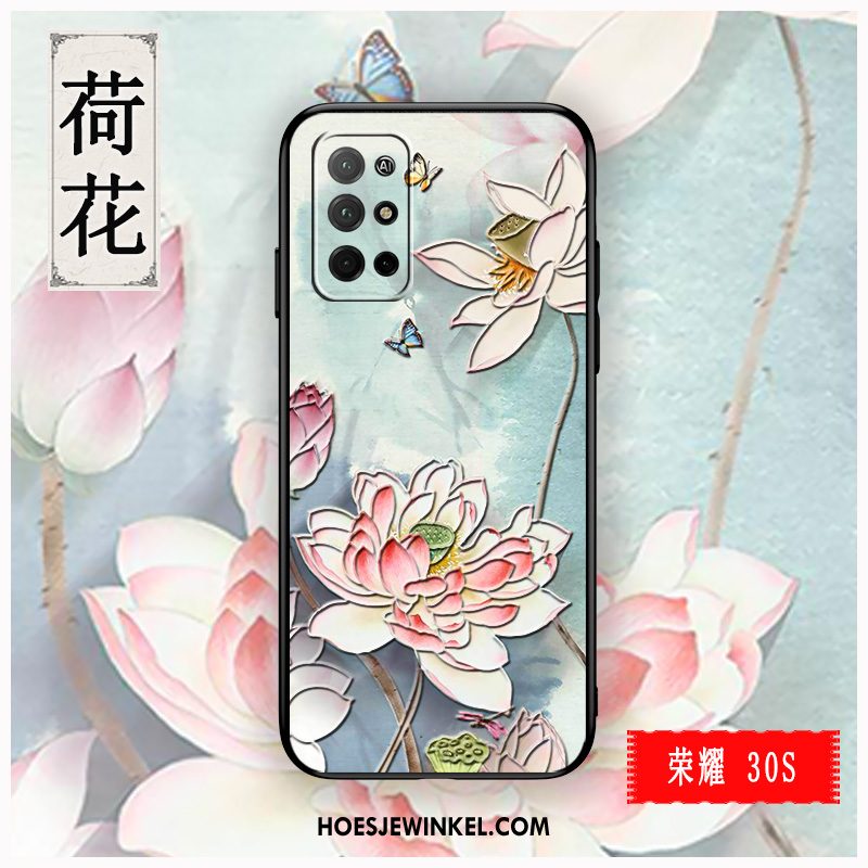 Honor 30s Hoesje Roze Mobiele Telefoon Trend, Honor 30s Hoesje Siliconen Bescherming