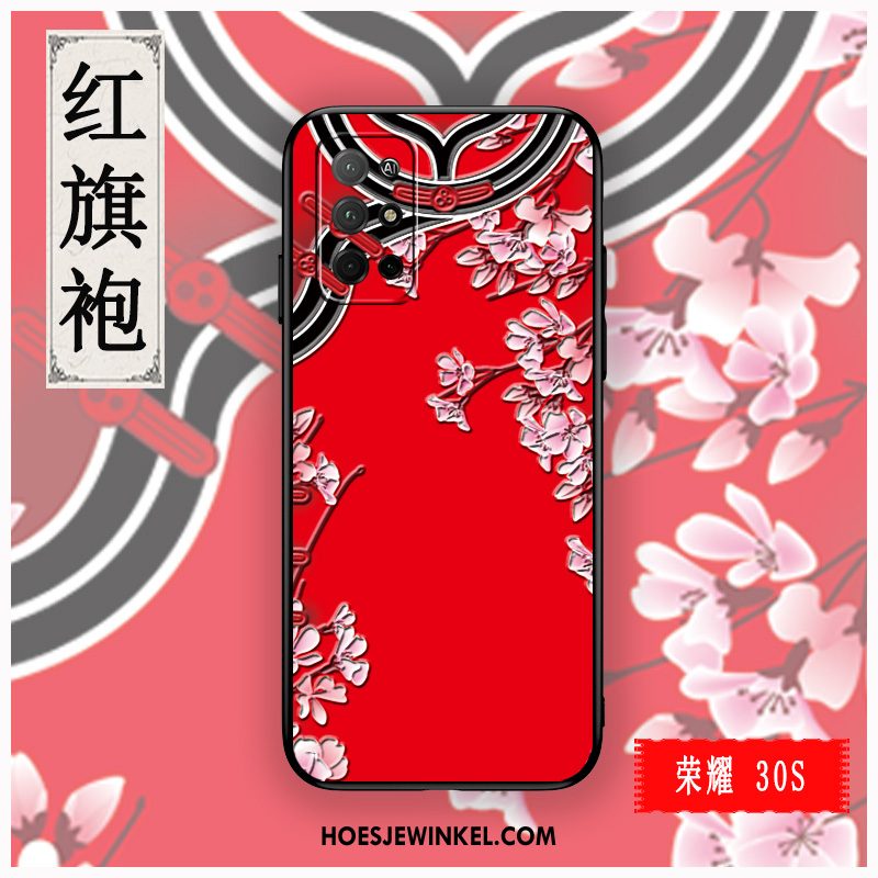 Honor 30s Hoesje Roze Mobiele Telefoon Trend, Honor 30s Hoesje Siliconen Bescherming