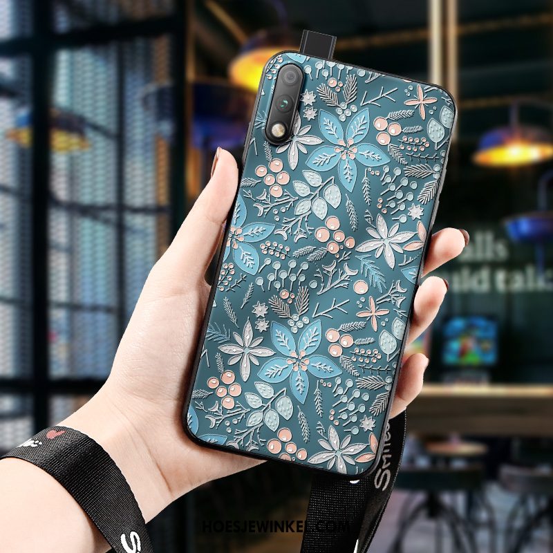 Honor 9x Hoesje Driedimensionaal Trendy Merk Bescherming, Honor 9x Hoesje Nieuw Groen