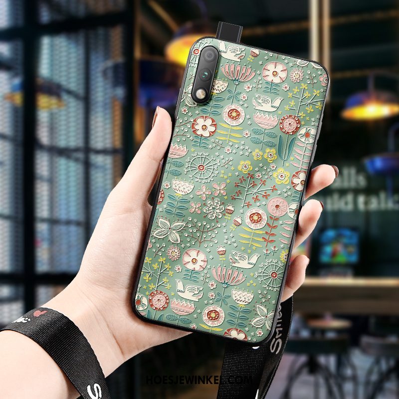 Honor 9x Hoesje Driedimensionaal Trendy Merk Bescherming, Honor 9x Hoesje Nieuw Groen