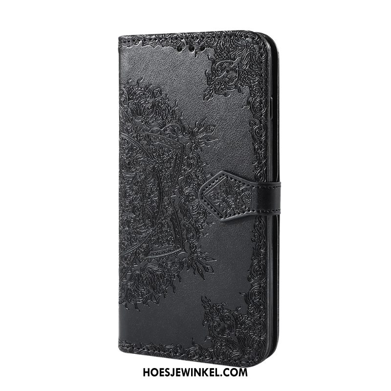 Honor 9x Hoesje Mobiele Telefoon Zwart Leren Etui, Honor 9x Hoesje All Inclusive Portemonnee