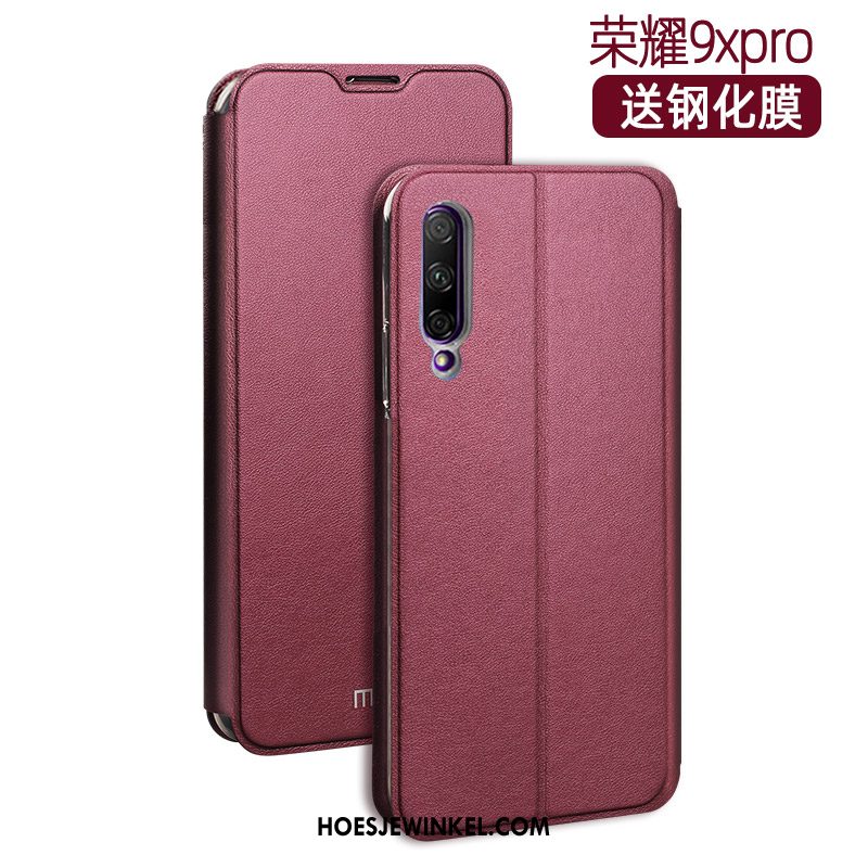 Honor 9x Pro Hoesje Bescherming Hoes Zacht, Honor 9x Pro Hoesje Rose Goud Clamshell