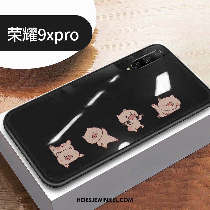 Honor 9x Pro Hoesje Hoes Anti-fall Mode, Honor 9x Pro Hoesje Net Red Glas