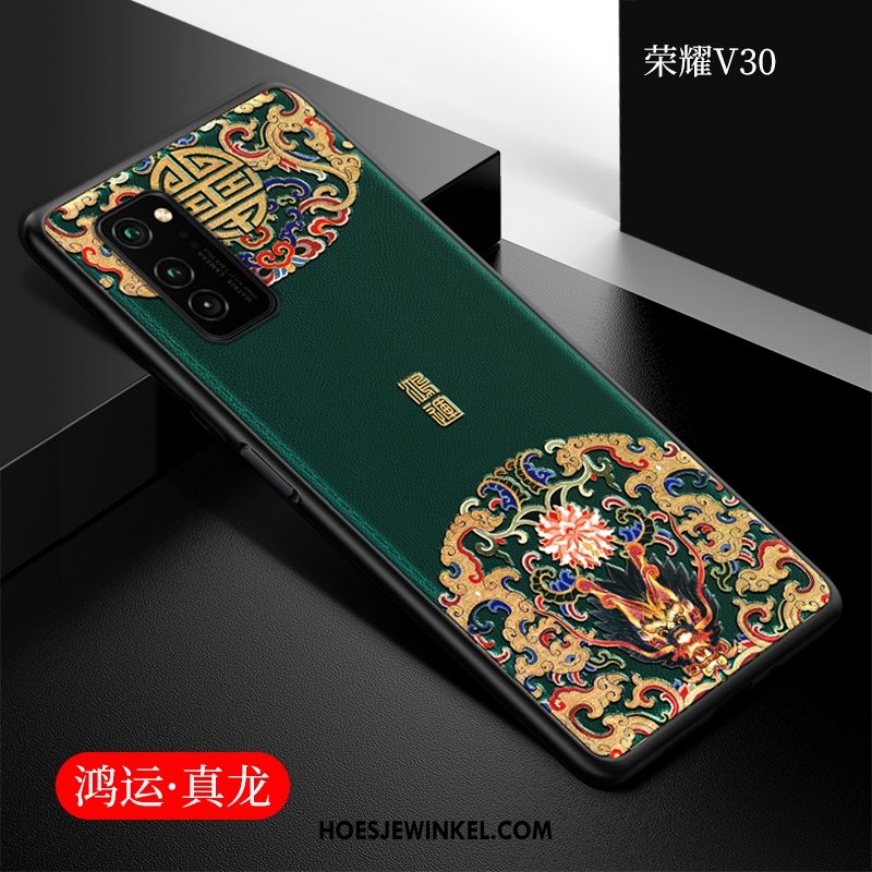 Honor View30 Hoesje All Inclusive Dun Chinese Stijl, Honor View30 Hoesje Bescherming Mobiele Telefoon