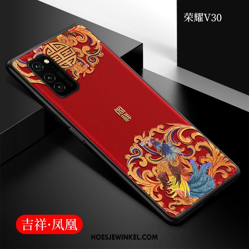 Honor View30 Hoesje All Inclusive Dun Chinese Stijl, Honor View30 Hoesje Bescherming Mobiele Telefoon