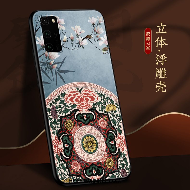 Honor View30 Pro Hoesje All Inclusive Net Red Zacht, Honor View30 Pro Hoesje Scheppend Chinese Stijl Beige Farbe