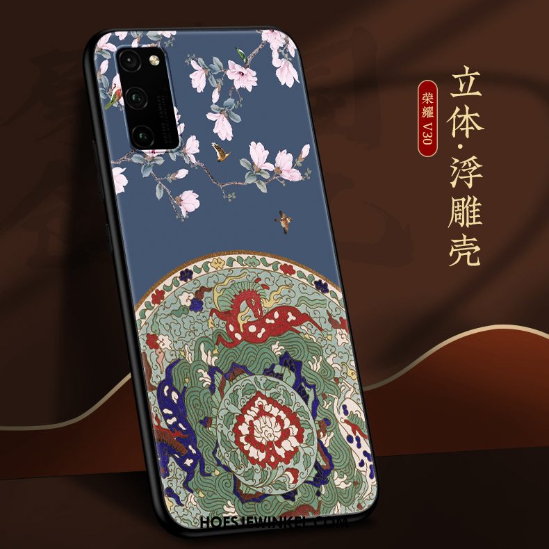 Honor View30 Pro Hoesje All Inclusive Net Red Zacht, Honor View30 Pro Hoesje Scheppend Chinese Stijl Beige Farbe