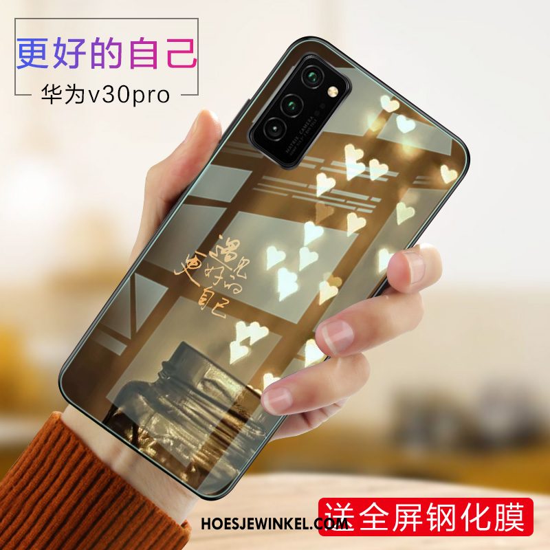 Honor View30 Pro Hoesje Hoes Schrobben Anti-fall, Honor View30 Pro Hoesje Siliconen Lovers