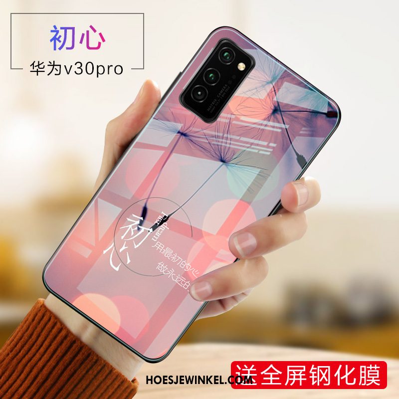 Honor View30 Pro Hoesje Hoes Schrobben Anti-fall, Honor View30 Pro Hoesje Siliconen Lovers