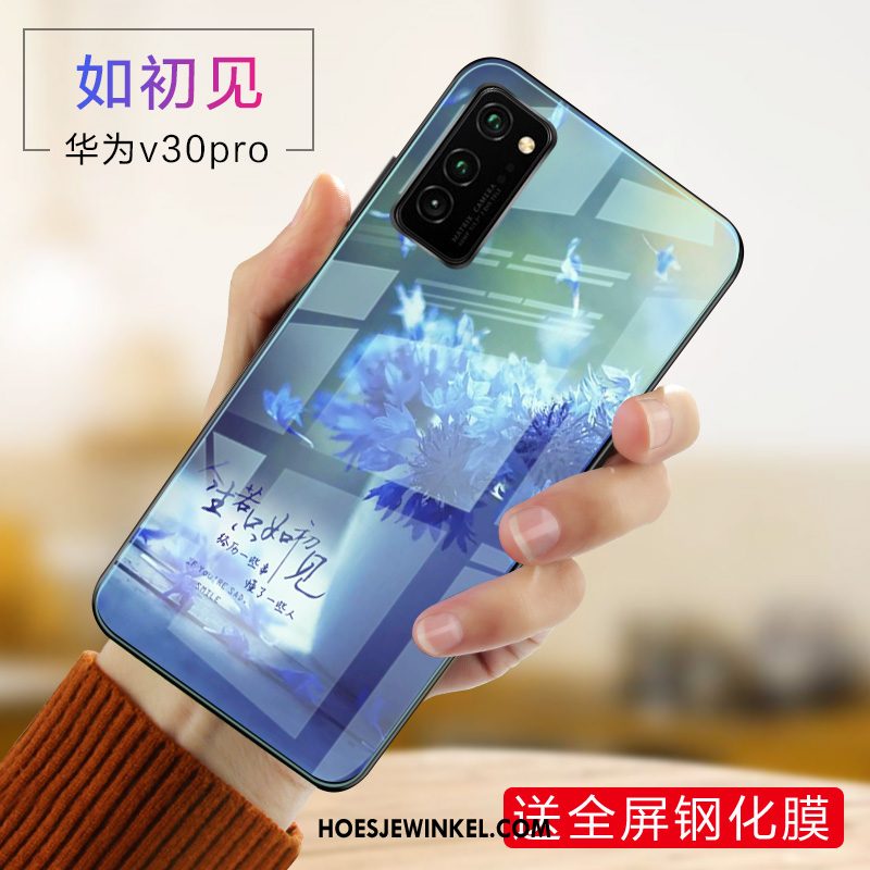 Honor View30 Pro Hoesje Hoes Schrobben Anti-fall, Honor View30 Pro Hoesje Siliconen Lovers