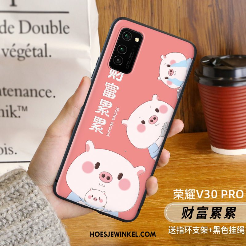 Honor View30 Pro Hoesje Schrobben Rat Anti-fall, Honor View30 Pro Hoesje Hoes Persoonlijk