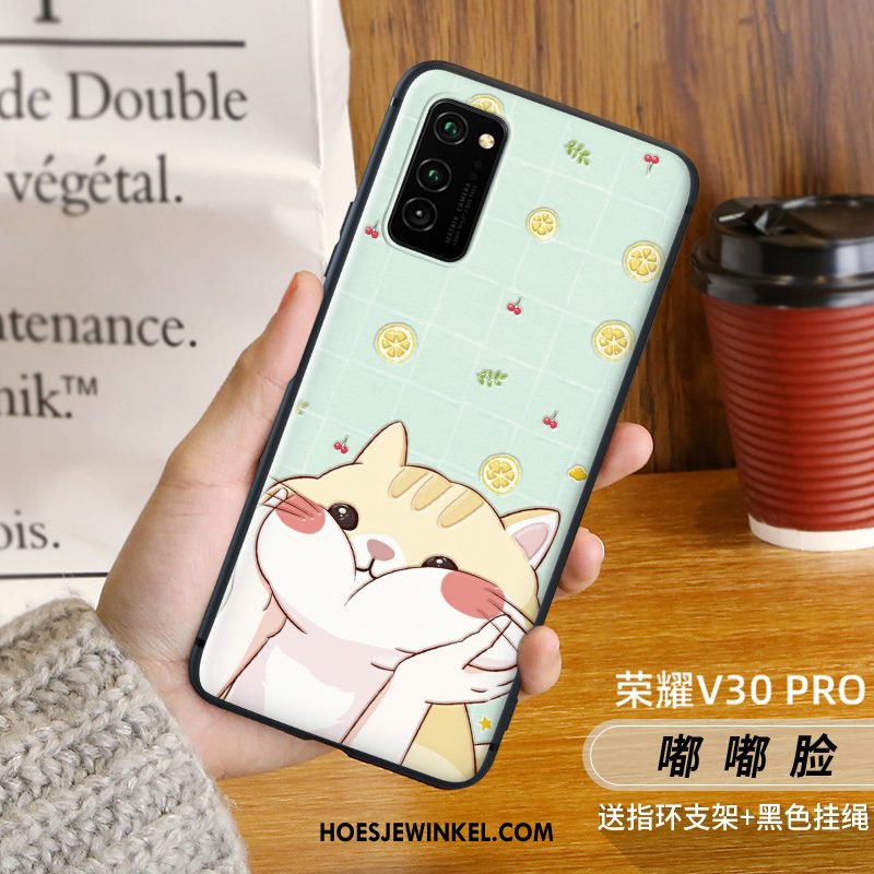 Honor View30 Pro Hoesje Schrobben Rat Anti-fall, Honor View30 Pro Hoesje Hoes Persoonlijk