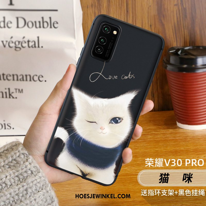 Honor View30 Pro Hoesje Schrobben Rat Anti-fall, Honor View30 Pro Hoesje Hoes Persoonlijk