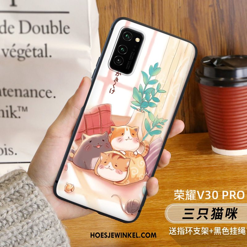 Honor View30 Pro Hoesje Schrobben Rat Anti-fall, Honor View30 Pro Hoesje Hoes Persoonlijk