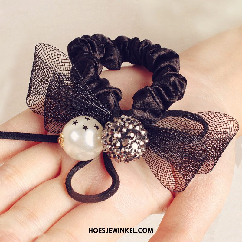 Hoofdtooi Bloemen Dames Bind Haar Pony Haarclip, Hoofdtooi Bloemen Hoofdtooi Elastiek