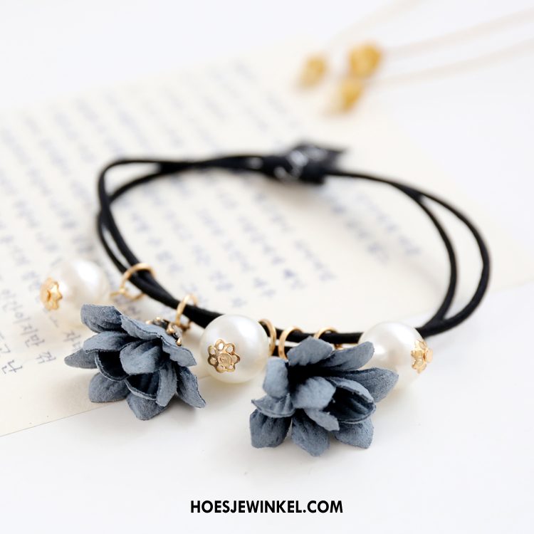 Hoofdtooi Bloemen Dames Bind Haar Pony Haarclip, Hoofdtooi Bloemen Hoofdtooi Elastiek