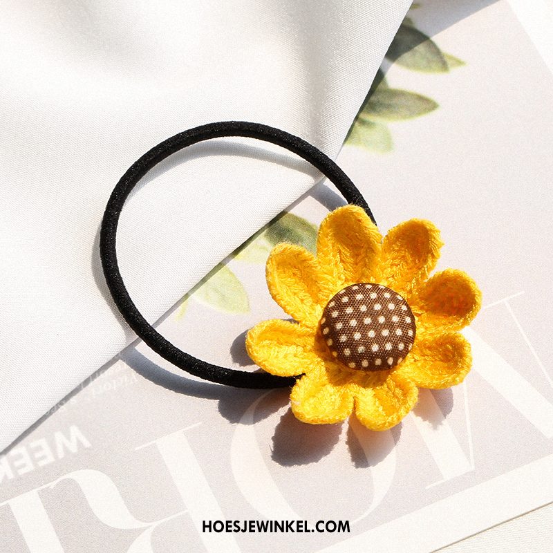 Hoofdtooi Bloemen Dames Bind Haar Pony Haarclip, Hoofdtooi Bloemen Hoofdtooi Elastiek