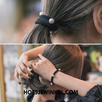 Hoofdtooi Bloemen Dames Bind Haar Pony Haarclip, Hoofdtooi Bloemen Hoofdtooi Elastiek