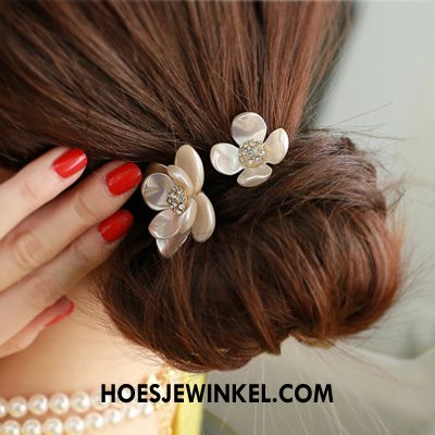 Hoofdtooi Bloemen Dames Bind Haar Pony Haarclip, Hoofdtooi Bloemen Hoofdtooi Elastiek