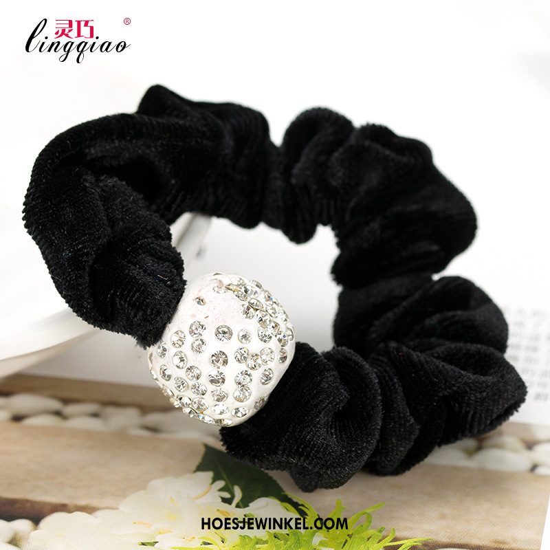 Hoofdtooi Bloemen Dames Bloemen Doek Elastiek, Hoofdtooi Bloemen Strass Haarring