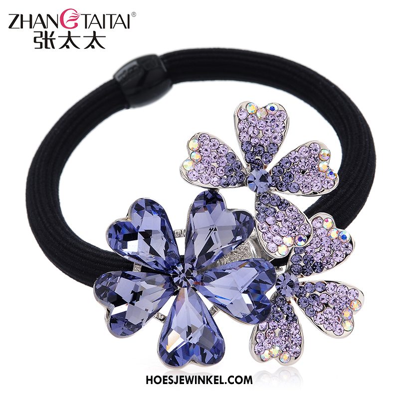 Hoofdtooi Bloemen Dames Bloemen Haaraccessoires Strass, Hoofdtooi Bloemen Geschenk Haarring