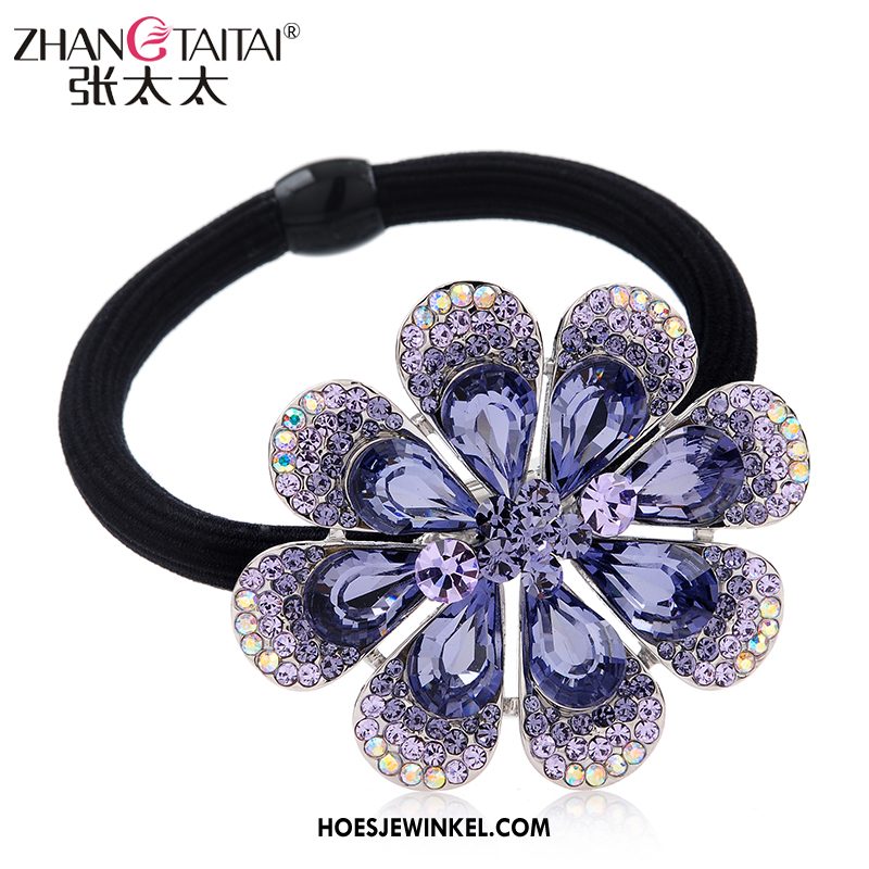 Hoofdtooi Bloemen Dames Bloemen Haaraccessoires Strass, Hoofdtooi Bloemen Geschenk Haarring