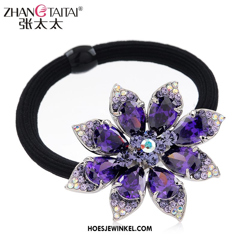 Hoofdtooi Bloemen Dames Bloemen Haaraccessoires Strass, Hoofdtooi Bloemen Geschenk Haarring