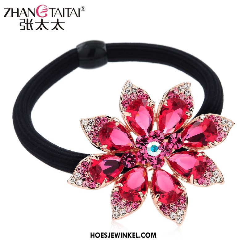 Hoofdtooi Bloemen Dames Bloemen Haaraccessoires Strass, Hoofdtooi Bloemen Geschenk Haarring